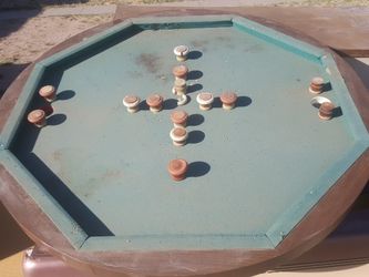 Antique bumper pool table