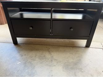 Black Wood TV Stand / Media Console
