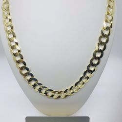 14K Curb Link Chain 13mm 28 inches!
