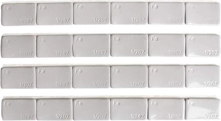 BRAND NEW ACCRETION 1/2 Oz Grey Adhesive Backed Steel Wheel Weights (12 Oz Pack) Lead Free