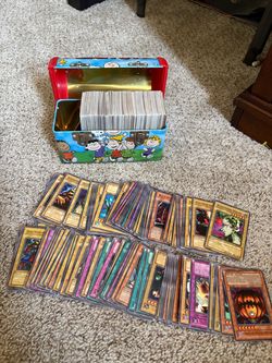 tin of 1996 yu-gi-oh cards
