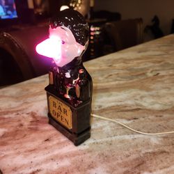 Vintage Antique Bar Open Charlie Chaplin Light