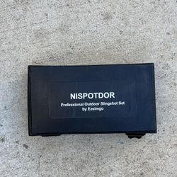 NISPOTDOR Professional Slingshot, Hunting Slingshots for Adults, Sling Shot Wrist for Adults, Survival Catapult with 100 Balls and 3 Rubber Bands