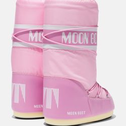 Moon Boot Icon Pink Nylon Snow Boot Size 7