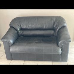 Leather Love Seat