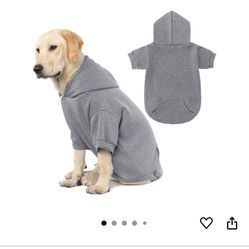 KOOLTAIL Basic Dog Hoodie - Soft and Warm Dog Hoodie Sweater with Leash Hole and Pocket, Dog Winter Coat, Cold Weather Clothes Sweatshirt for Small Me