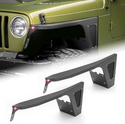 Wheel Well Front Fender Flares Compatible With 1(contact info removed) Jeep Wrangler TJ & 2004-2006 Jeep Wrangler LJ | Yzona  SKU:  XBCF-0004