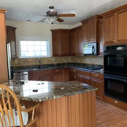 Century Cherry Kitchen Cabinet