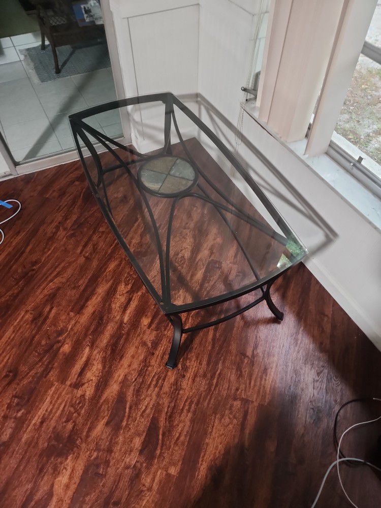 Glass Coffee Table (Indoor/Outdoor)