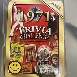 Vintage 1971 Trivia challenge cards