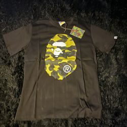 Bape Black And Gold Camo T-Shirt (Size Large) 