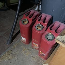 Red Gasoline Jerry Cans