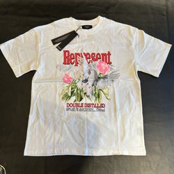 Represent Graphic Shirt - Men’s Large T Shirt Brand New White Dove W Tags & Bag