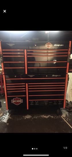 Snap on Harley Davidson anniversary rolling toolbox