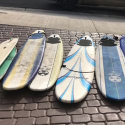 Wave storm and other brands surfboards