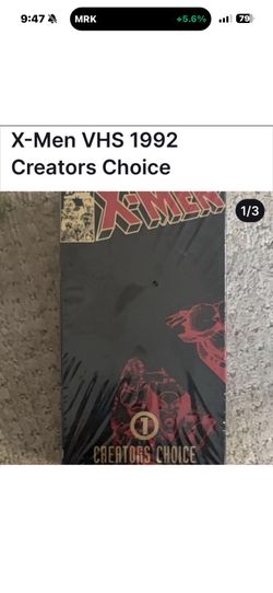 X-Men Creators Choice VHS 1992 NTSC Animation Superhero Edition
