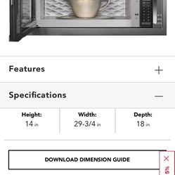 1000 Watt Built-In Low Profile KitchenAid Microwave With Slim Trim Kit