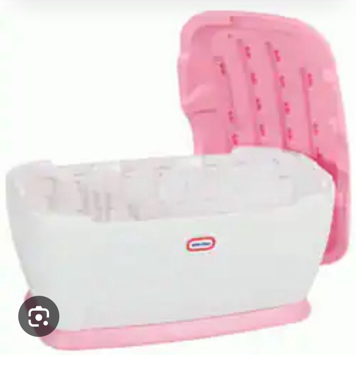 LIL TYKES VINTAGE PINK TOY CHEST WITH DIVIDERS EUC