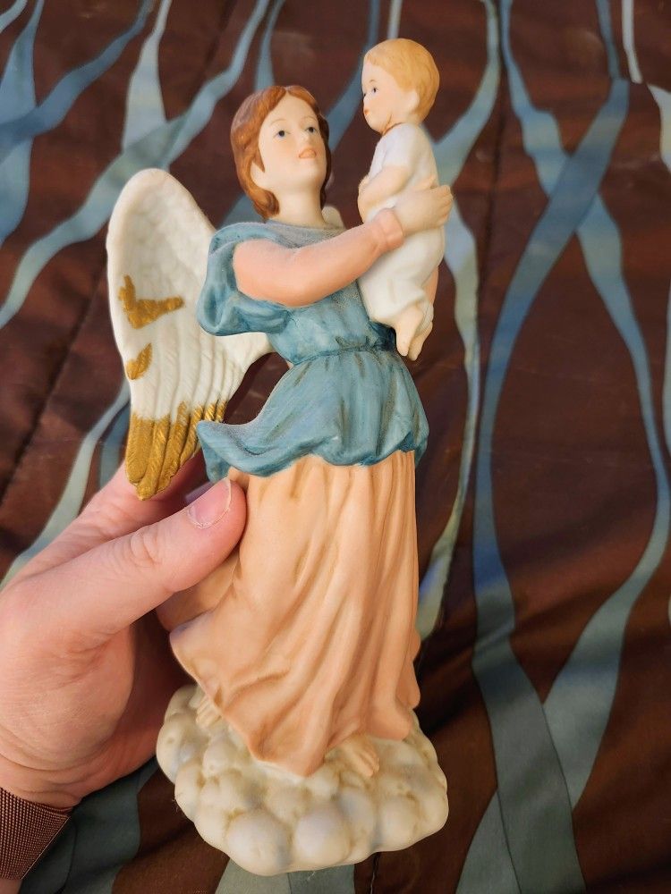 Home Interiors Angel with Child Porcelain Figurine