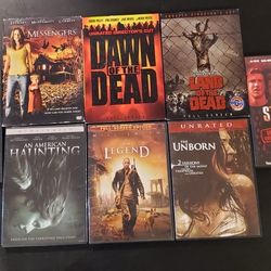 8 Horror Movie DVD Lot (Unrated Director's Cuts, etc.) - Great Condition!