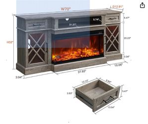 Like new Fireplace TV stand.  Reduce by $200.00