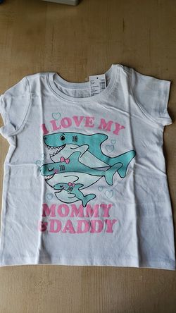 Girls "I love Mommy and Daddy" Shirt Size 4t