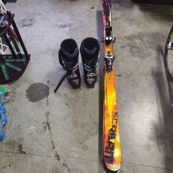 Salomon Scream HOT 10P Skis with boots and bindings