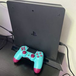 Sony PlayStation 4 Slim Console 1-TB Hard Drive Like New, Perfect Condition, Used A Few Times, No Dent Or Scratches, Controller Included And Stand