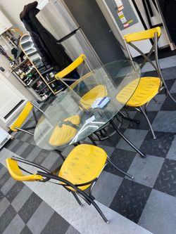 Dining table with chairs