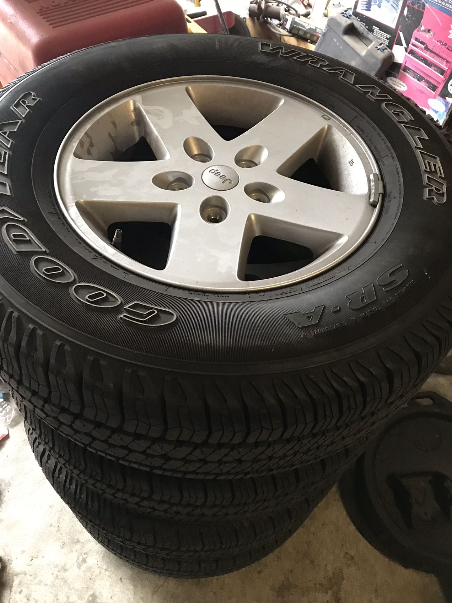 Jeep wrangler sport wheels every good condition