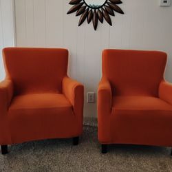 Modern Sofa Chair Set (2) Both For $28