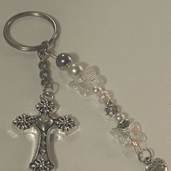 Handmade God Cross Keychain