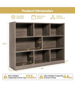 8 cube book case (french oak gray)