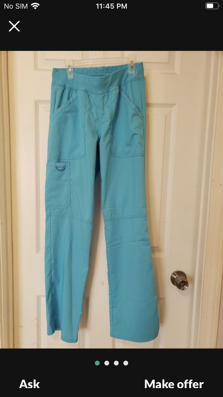 Women's Scrubs Elastic Waist Scrub Pants