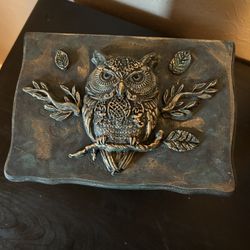 Vintage style Owl jewelry music box