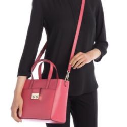 NWT! Cole Haan CHR11715 Lock Group Small Tote/Shoulder Bag in Teaberry Pink