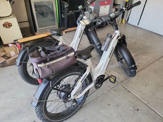 2 Himiway Zebra with Hollywood bike mount