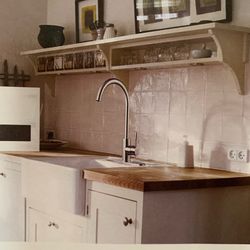 Brushed Nickel Modern High Arc Kitchen Faucet 360 Degree Swivel with Deck Plate