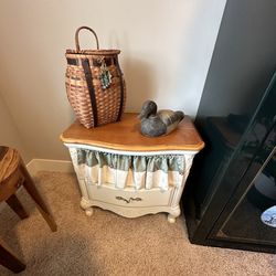 Shabby Chic Nightstand Or End Table