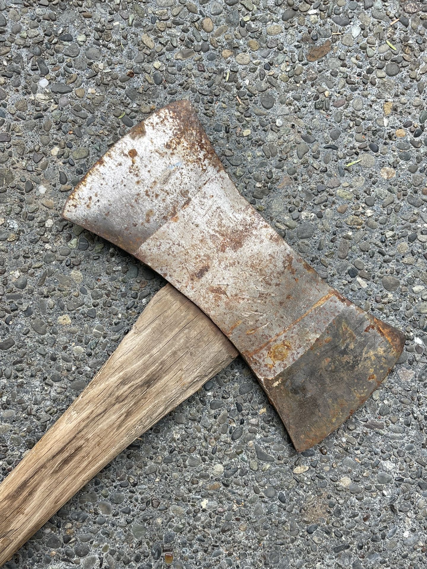 Early Sager Warren double bit axe 1930s/40s logging antique from Puget Sound