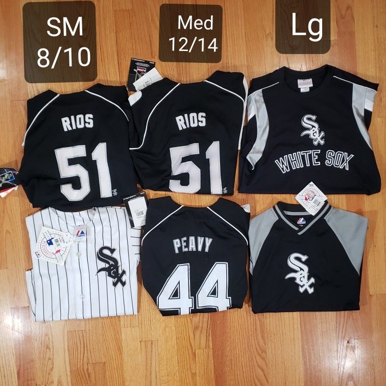 Old School Stitched White Sox Jerseys NWT