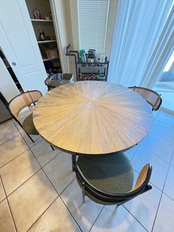 Dining table with chairs