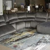 Theater Deep Cozy Oversized Reclining Theater Sectional 