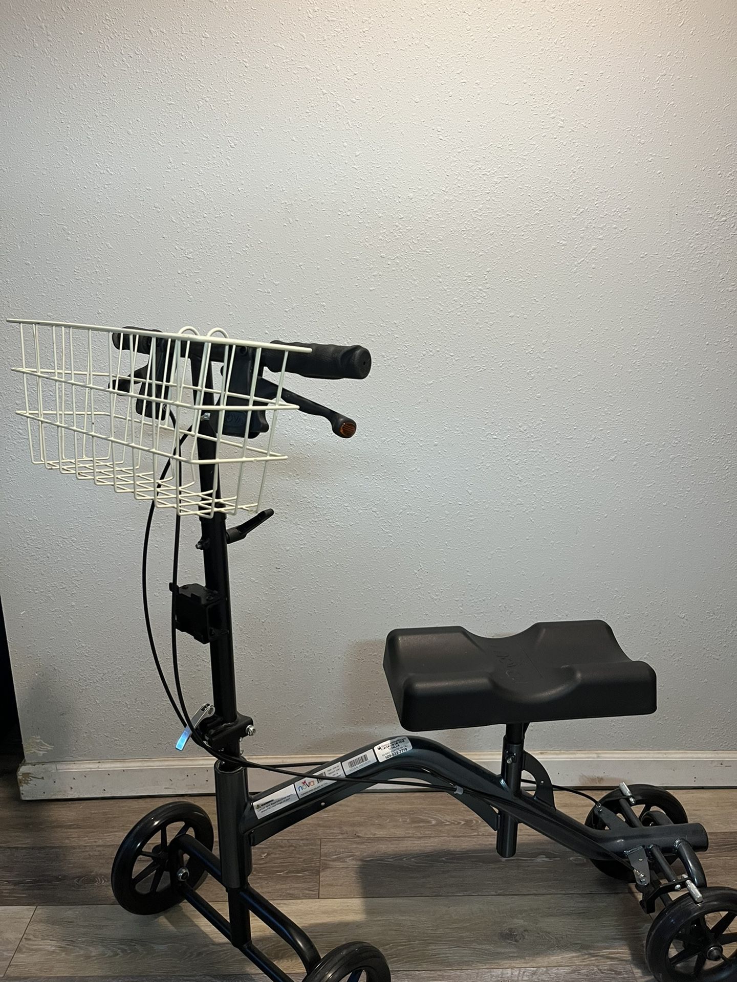 Nova Heavy Duty Tall Turning Knee Walker, with detachable Basket. 🧺