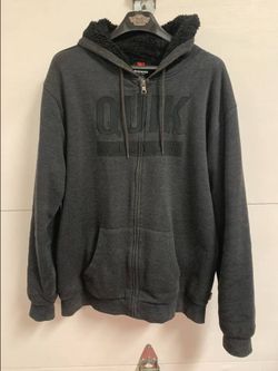 Quiksilver Sherpa-Lined Zip Hoodie – Men’s XXL