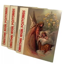 Vintage 90s SHACKMAN Old Fashioned Christmas Angel Postcards LOT 42 cards 1990