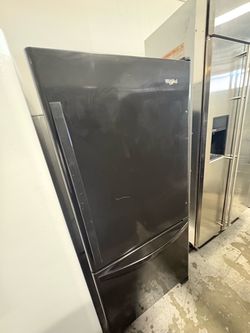 Whirlpool Black Bottom-Freezer Refrigerator