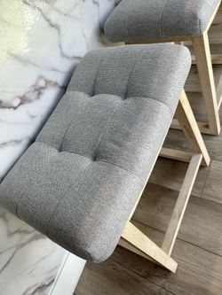 Set Of 2 NEW Saddle Seat Counter Stools