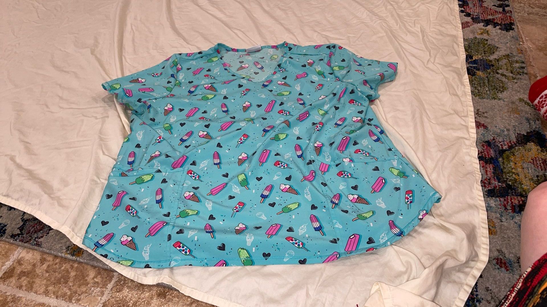 Scrub Top Xlg