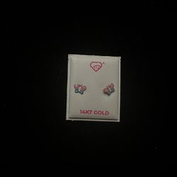 14k Gold Girl Earrings